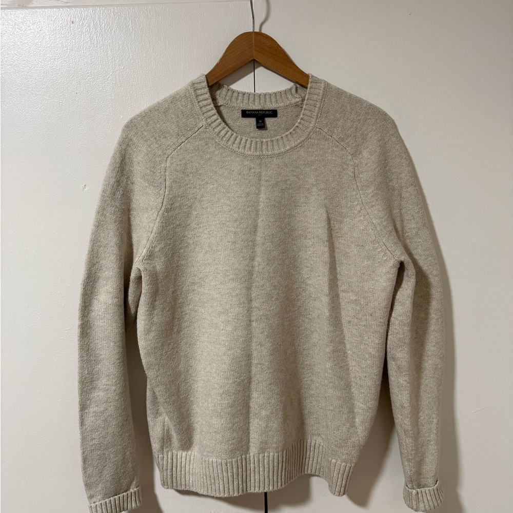 Banana Republic Cream Crewneck Sweater